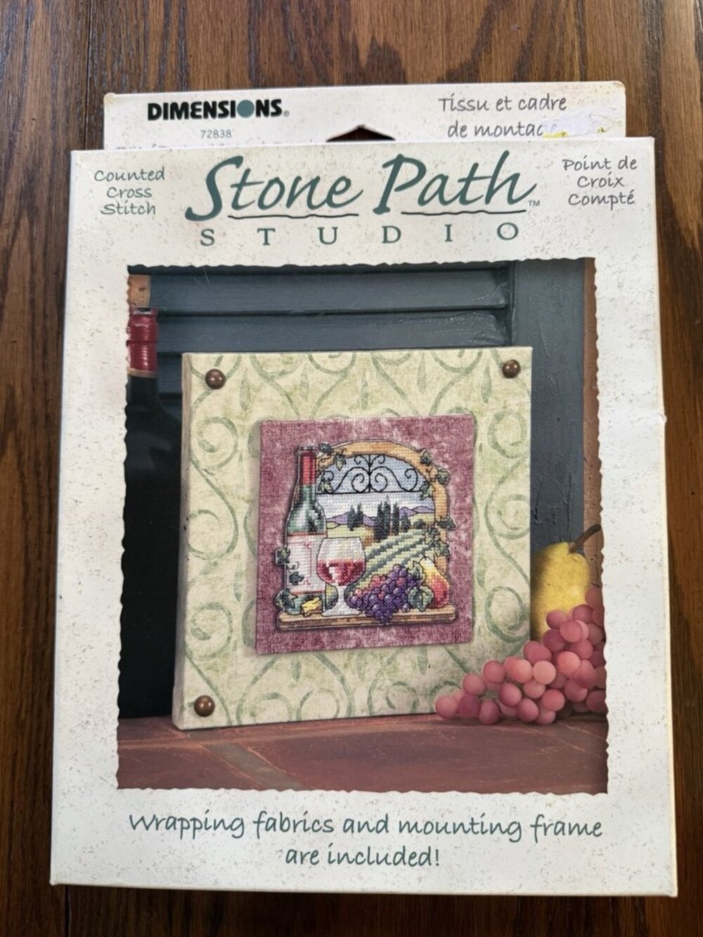 New Dimensions Cross Stitch Kit  Stone Path Series 72838 Taste of Tuscany 8x8